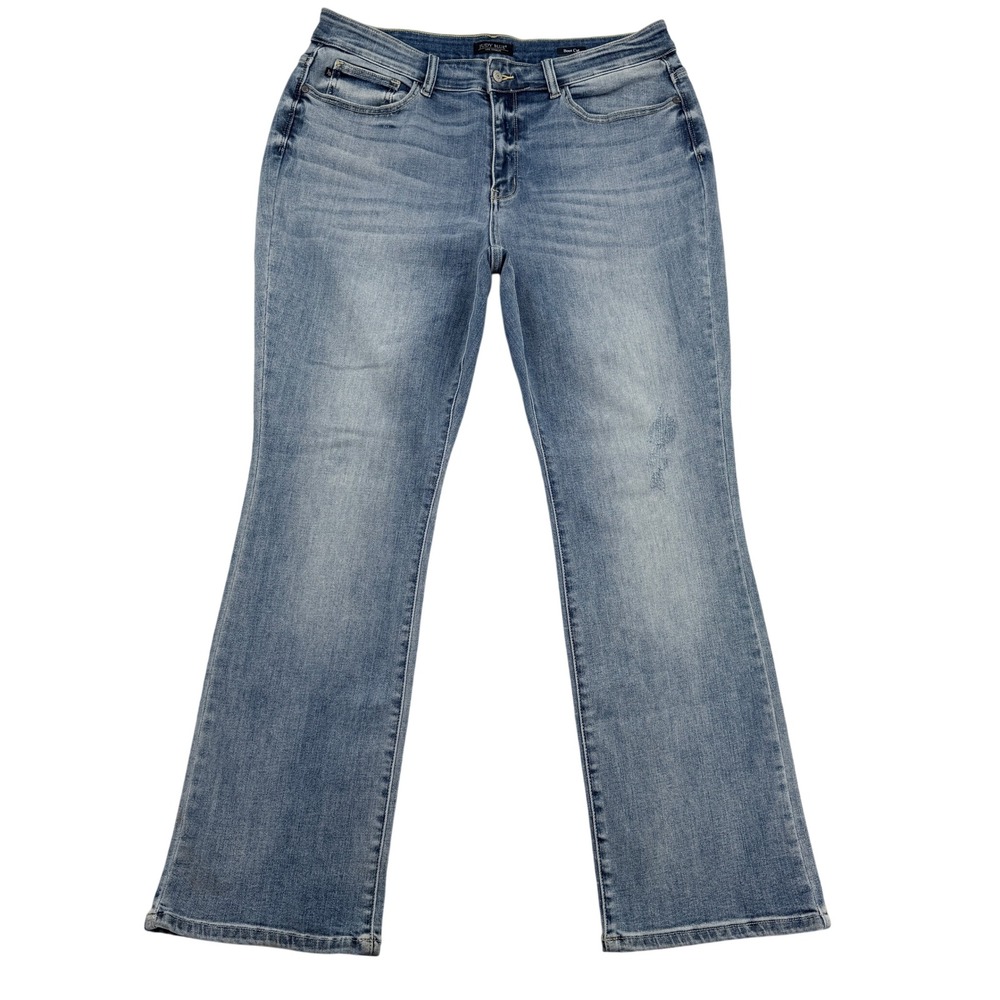 Judy Blue Womens 18W Bootcut Jeans Medium Wash Stretch Denim JB82337LT-CO-PL